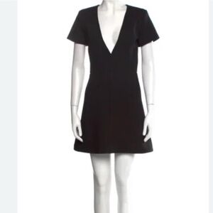 Chloe Black Virgin Wool Mini Dress